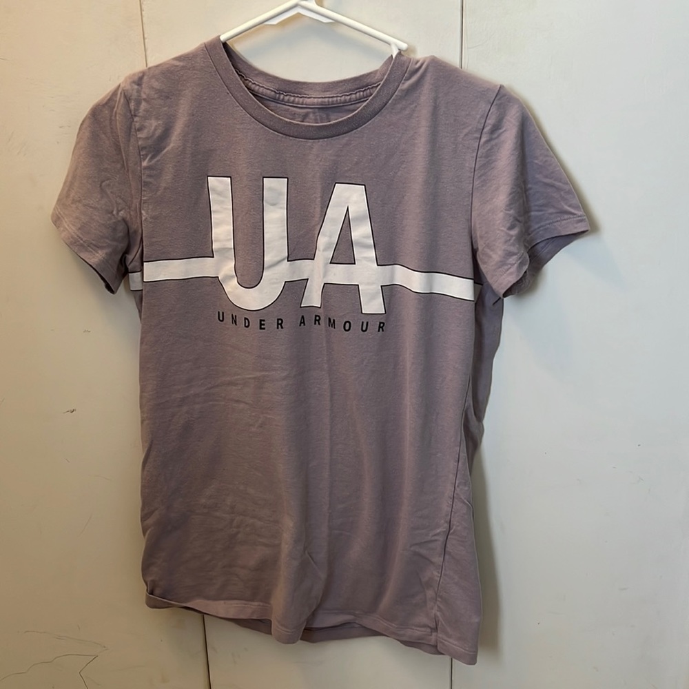 Purple Under Armour short sleeve tee